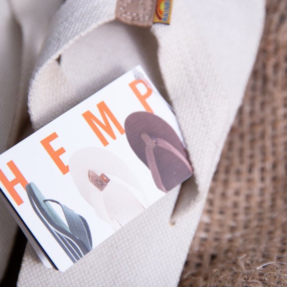 Men's Rainbows Sandals Hemp Single Layer - Natural - Picture 3 of 3